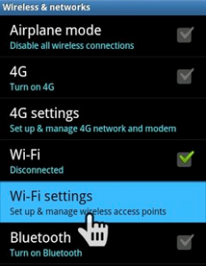android settings screenshot