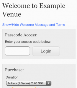 voucher code entry screenshot